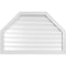 Ekena Millwork Octagonal Top Surface Mount PVC Gable Vent w/ 2"W x 1-1/2"P Brickmould Frame, 40"W x 26"H GVPOT40X2602SF - alternate 1